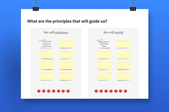 Image of stickies and the words